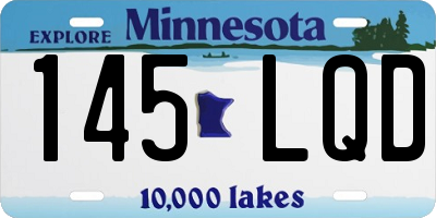 MN license plate 145LQD