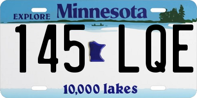 MN license plate 145LQE