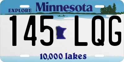 MN license plate 145LQG