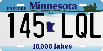 MN license plate 145LQL