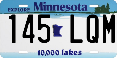 MN license plate 145LQM