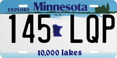 MN license plate 145LQP