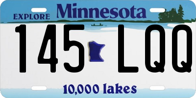 MN license plate 145LQQ