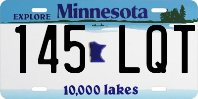 MN license plate 145LQT