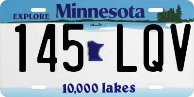 MN license plate 145LQV