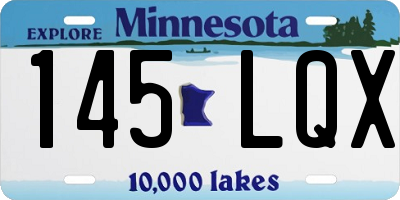 MN license plate 145LQX