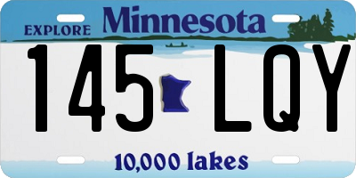 MN license plate 145LQY