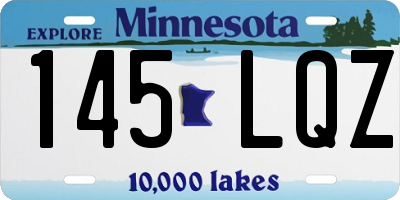MN license plate 145LQZ