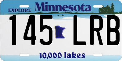 MN license plate 145LRB