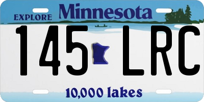 MN license plate 145LRC