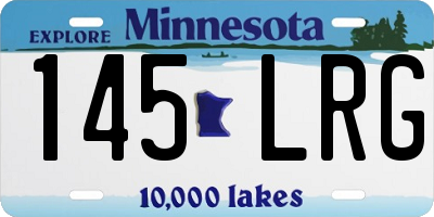 MN license plate 145LRG