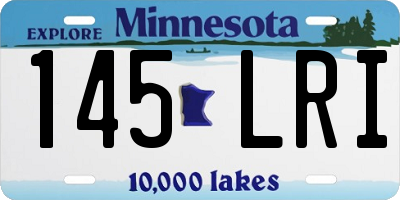MN license plate 145LRI
