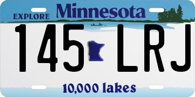 MN license plate 145LRJ