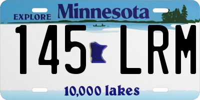 MN license plate 145LRM