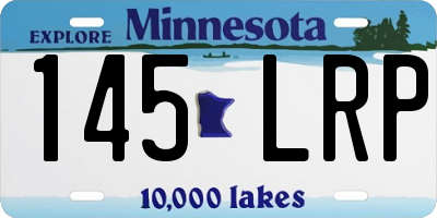 MN license plate 145LRP