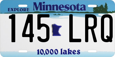 MN license plate 145LRQ