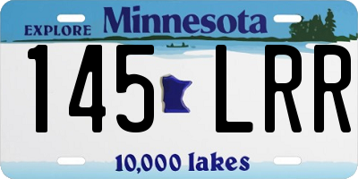 MN license plate 145LRR
