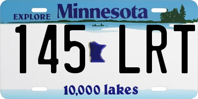MN license plate 145LRT