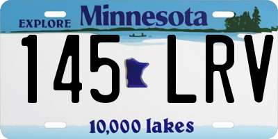 MN license plate 145LRV
