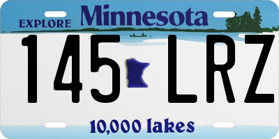 MN license plate 145LRZ