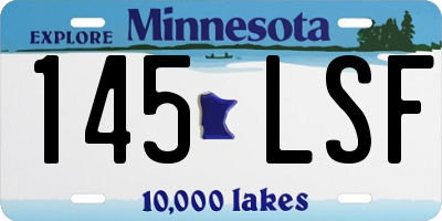 MN license plate 145LSF