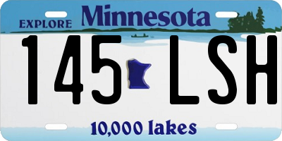 MN license plate 145LSH
