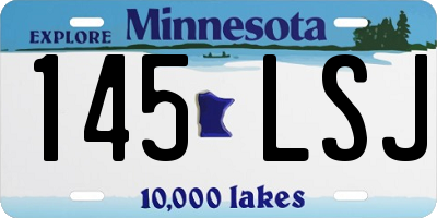 MN license plate 145LSJ