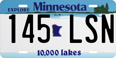 MN license plate 145LSN