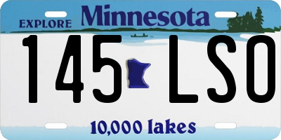 MN license plate 145LSO