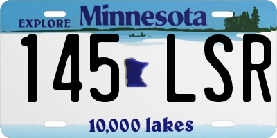 MN license plate 145LSR