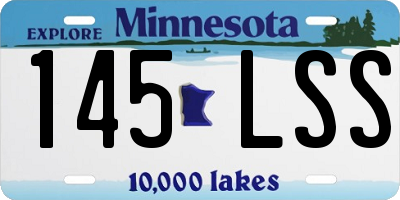 MN license plate 145LSS