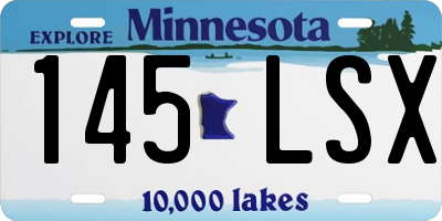 MN license plate 145LSX
