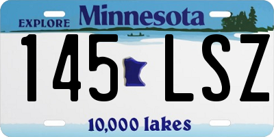 MN license plate 145LSZ