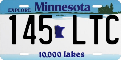 MN license plate 145LTC
