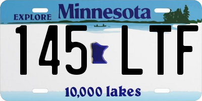 MN license plate 145LTF