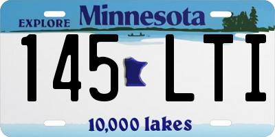 MN license plate 145LTI