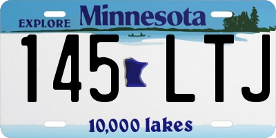 MN license plate 145LTJ