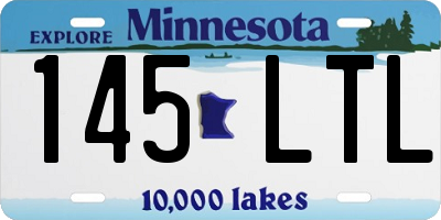 MN license plate 145LTL