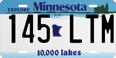 MN license plate 145LTM