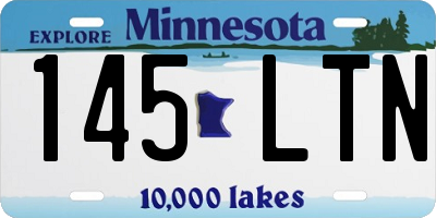 MN license plate 145LTN