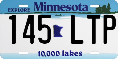 MN license plate 145LTP