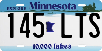 MN license plate 145LTS