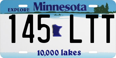 MN license plate 145LTT