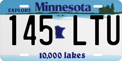 MN license plate 145LTU