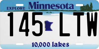 MN license plate 145LTW