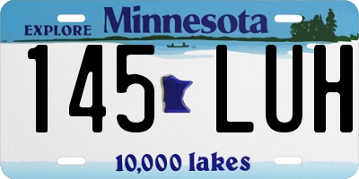MN license plate 145LUH