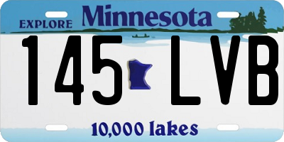 MN license plate 145LVB