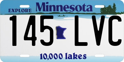 MN license plate 145LVC