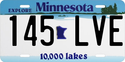 MN license plate 145LVE