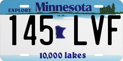 MN license plate 145LVF